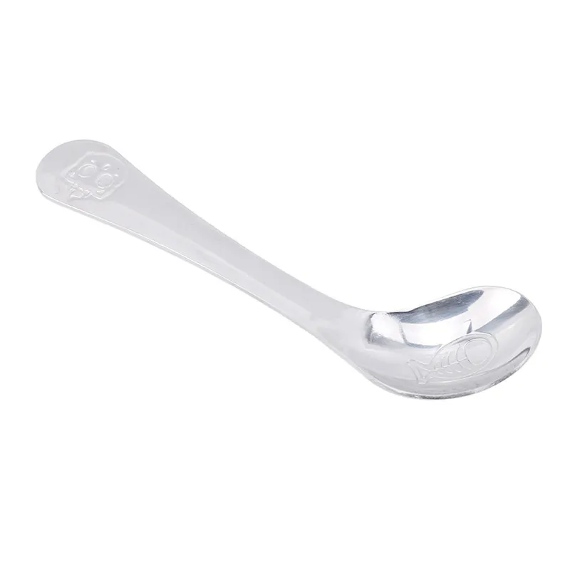 1Pcs Kids Tableware Stainless Steel Feeding Spoon Cute Cartoon Animal Pattern Spoons Children Dessert Ice Cream Tableware Set