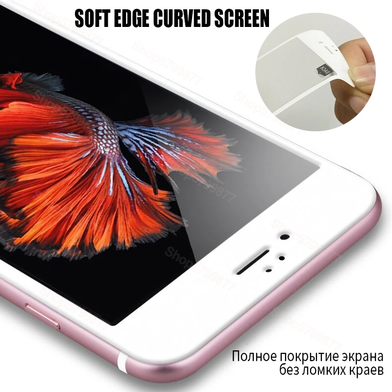 9999D Curved Tempered Glass For iPhone 7 8 6 6S Plus SE 2020 Screen Protector iPhone6 iphone7 iphone8 Full Cover Protective Film