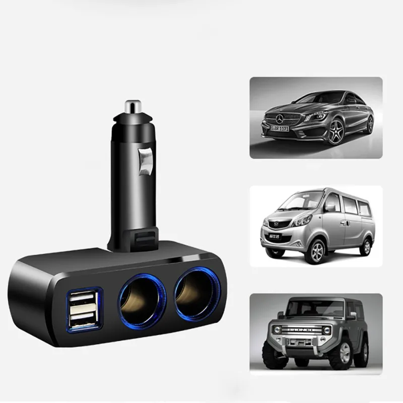 2 способа Авто прикуриватель двойной USB зарядное устройство розетка адаптер питания 3.1A 80 Вт разветвитель зарядное устройство DC12V/24 В