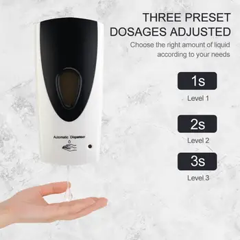 

800ml Wall-Mount Automatic IR Sensor Soap Dispenser Touch-Free Touchless Liquid Home For Kitchen Bathroom Liquid Soap Dispenser