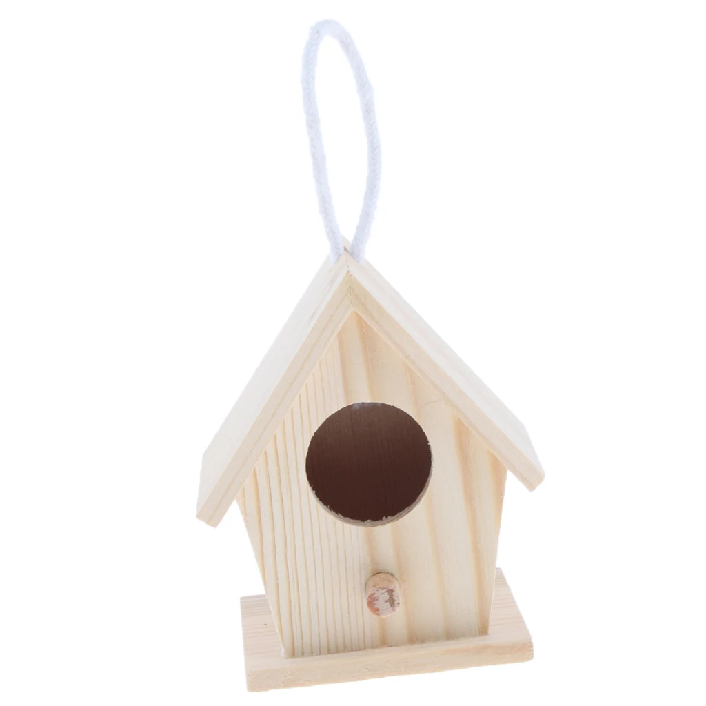 Wooden Aviary House Bird Cage Door, Perch,Grest Holiday and Home Décor Projects