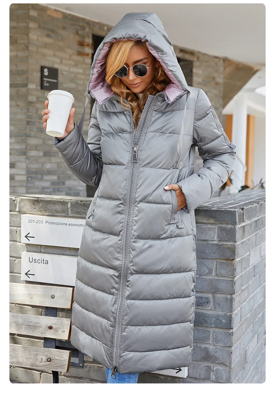 GASMAN 2022 New women's winter down jackets brand high-quality fashion parkas Casual contrast warm Hooded Coat women 21792