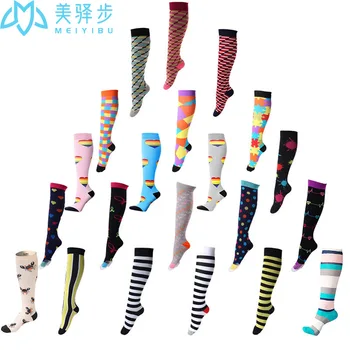 

1 Pair Sports Elastic Compression Socks Nurses Leggings Long Running Compression Pressure Socks Drop Shipping Welcome