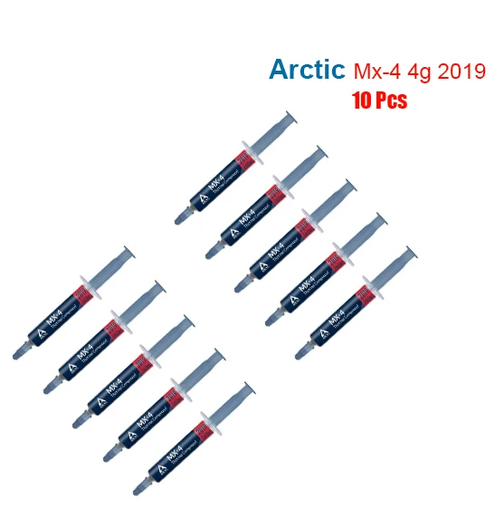 4g 2019 10 Pcs Arctic MX-4 cpu 4g 8g 20g видеокарта термопаста силиконовая MX 4 кулер Чип Процессор соединение Grizzly Kryonaut смазка - Цвет лезвия: 4g 2019 10 Pcs