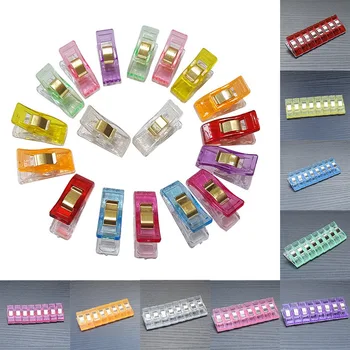 

50pcs/set Job Foot Case Multicolor Plastic Clip Fabric Clamps Patchwork Hemming Sewing Tools Sewing Accessories 2020 Sewing Clip