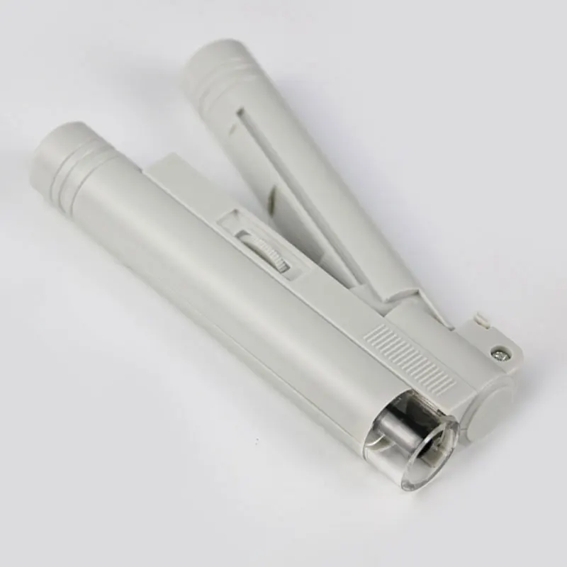 Ручной микроскоп 40x карманный портативный светодиодный светильник складная