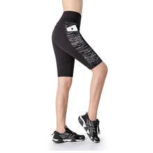 EAST HONG Women's Gym Yoga Elastic Sports Shorts Workout Fitness Running Shorts