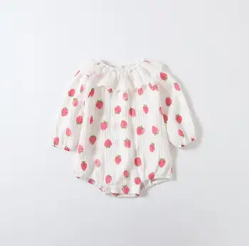 

2020 New Style Babys Girls Printed Romper Cotton Full Sleeve Spring Babys Jumpsuit 3-24 month PO830