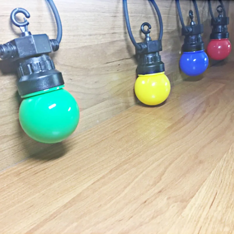 

G50 IP65 Milky Globe Multicolor Bulb Connectable Outdoor Colorful led String Lights For Wedding new year Garland Party joneaz