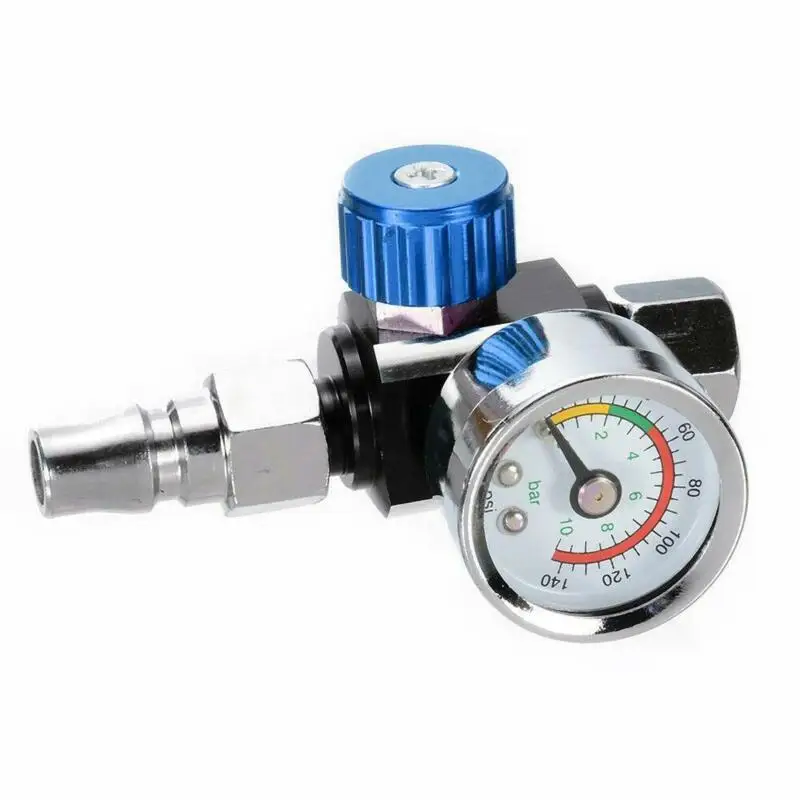 

Metal Air Regulator Nozzle Kit Adjustable Pressure Gauge Easily Installation Water Filter Separator Air Compressor Tools