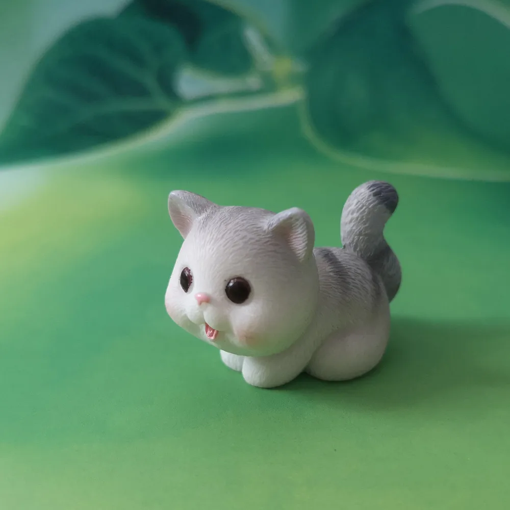 Petit Chat De Sommeil Miniature Figurine en résine, Accessoire de jardin  Bricolage pour Bonsai Décor,4.834.3cm