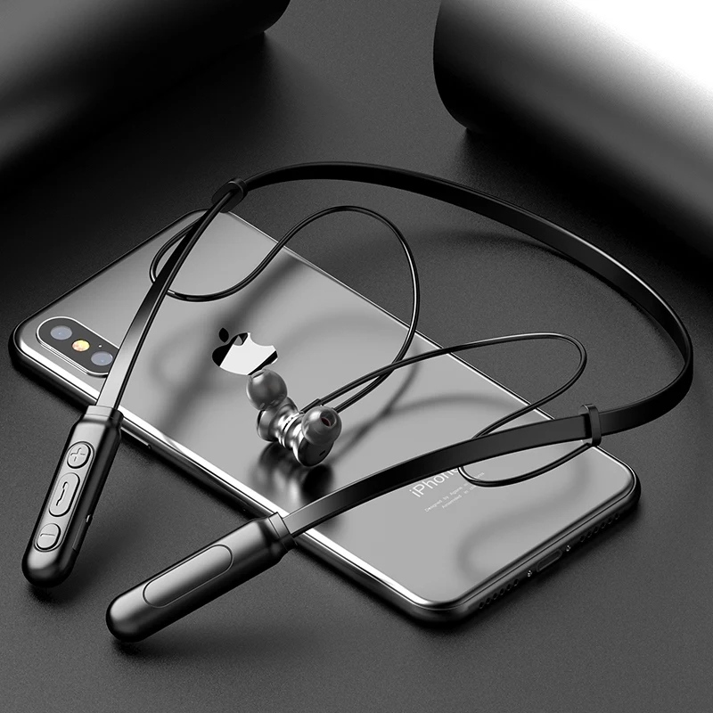 Greatlizard, беспроводные Bluetooth наушники, наушники, ожерелье, Bluetooth 5,0, спортивные двойные наушники, магнитные стерео наушники-вкладыши