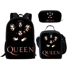 Thikin классический queen Band 3 шт./компл. книга сумки детская школьная сумка для девочек подростков школьный рюкзак для мальчиков детские школьные принадлежности