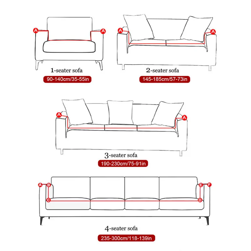 light gray printed sectional sofa cover for living room L shaped sofa protector elastic anti-dust need to buy 2 pieces together 2