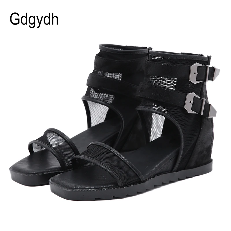 

Gdgydh 2020 Summer Gladiator Sandals Women Casual Rome Sandals Beach Comfortable Wedges Ankle Strap Female Sandals Drop Shipping