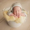 Rabbit Fur For Newborn Photography Props Blankets Baby Photo Shoot Accessories Blanket Photoshoot Memories Backdrop Flokati ► Photo 3/6