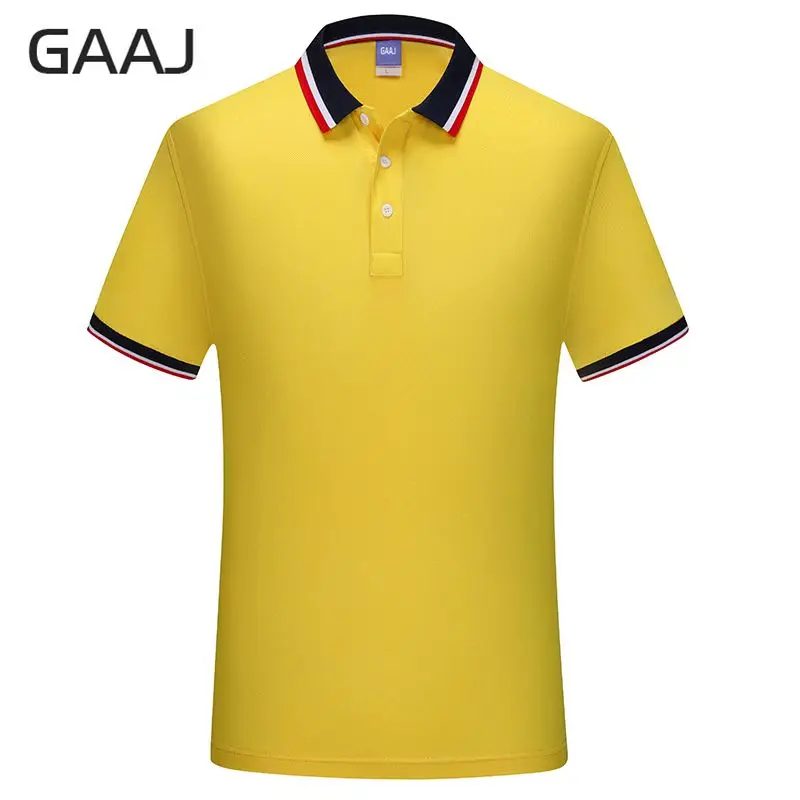 GAAJ Polo Shirt Men,France Stripes Collar Poloshirt,100% Cotton Button Up Social Tees,Fashion High Quality Summer Polos,200GSM 27 H3dc063d06faf474fb9950e56f1997d55K