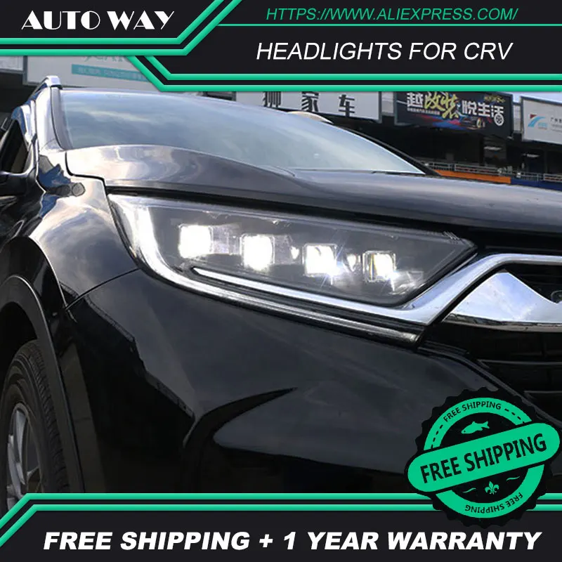 Автомобильный Стайлинг чехол для Honda CRV- головной светильник s Honda CRV светодиодные фары головного света бар DRL Q5 bi xenon объектив h7 xenon