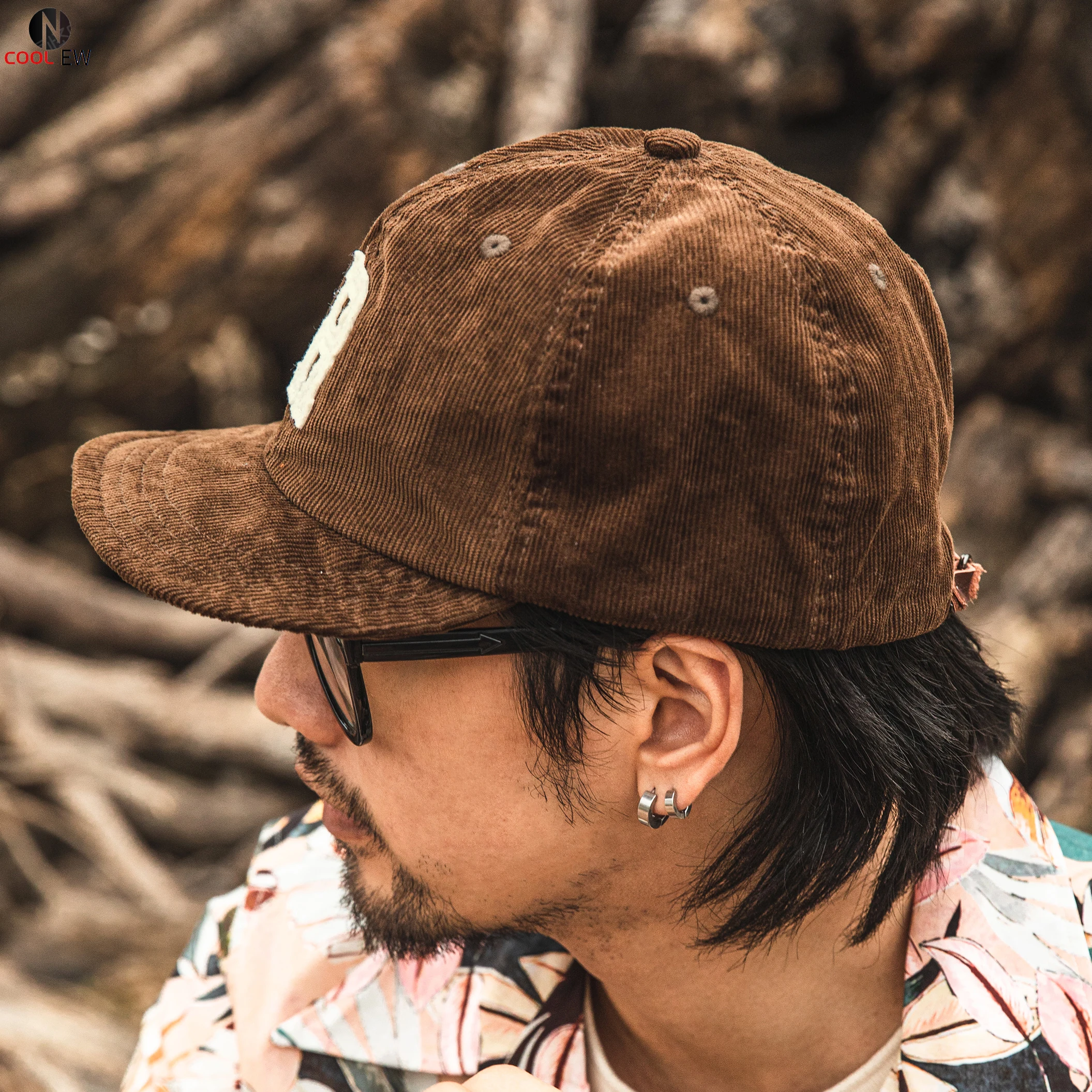 100% Cotton Corduroy Adjustable Cap 