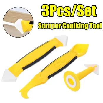 

3Pcs/Set Scraper Caulking Grouting Tool Sealant Cleaning Window Cleaner Remover Cement Caulk Finisher Hand Tools Accessories