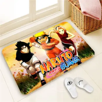 

H-P337 Custom Naruto #4 Doormat Home Decor 100% Polyester Pattern Door mat Floor Mat foot pad SQ00722-@H0337