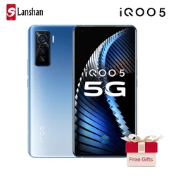 Оригинальный vivo двойной режим 5G IQOO 5 Snapdragon 865 Celular 50,0 МП камера 4500 мАч 50 Вт 120 Гц Частота обновления экрана Android10 телефон