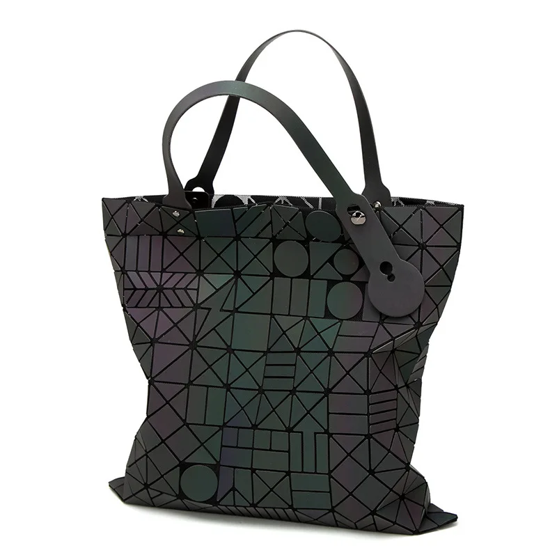 

Japan Celebrity Style 10 Squares Night Light Colorful Geometry Rhombus Folding Bag Japanese Style Korean-style Fashion Double On