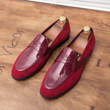 

trend style designer men leather casual shoes italian business office male footwear comfortable moccasins homme oxfords for men