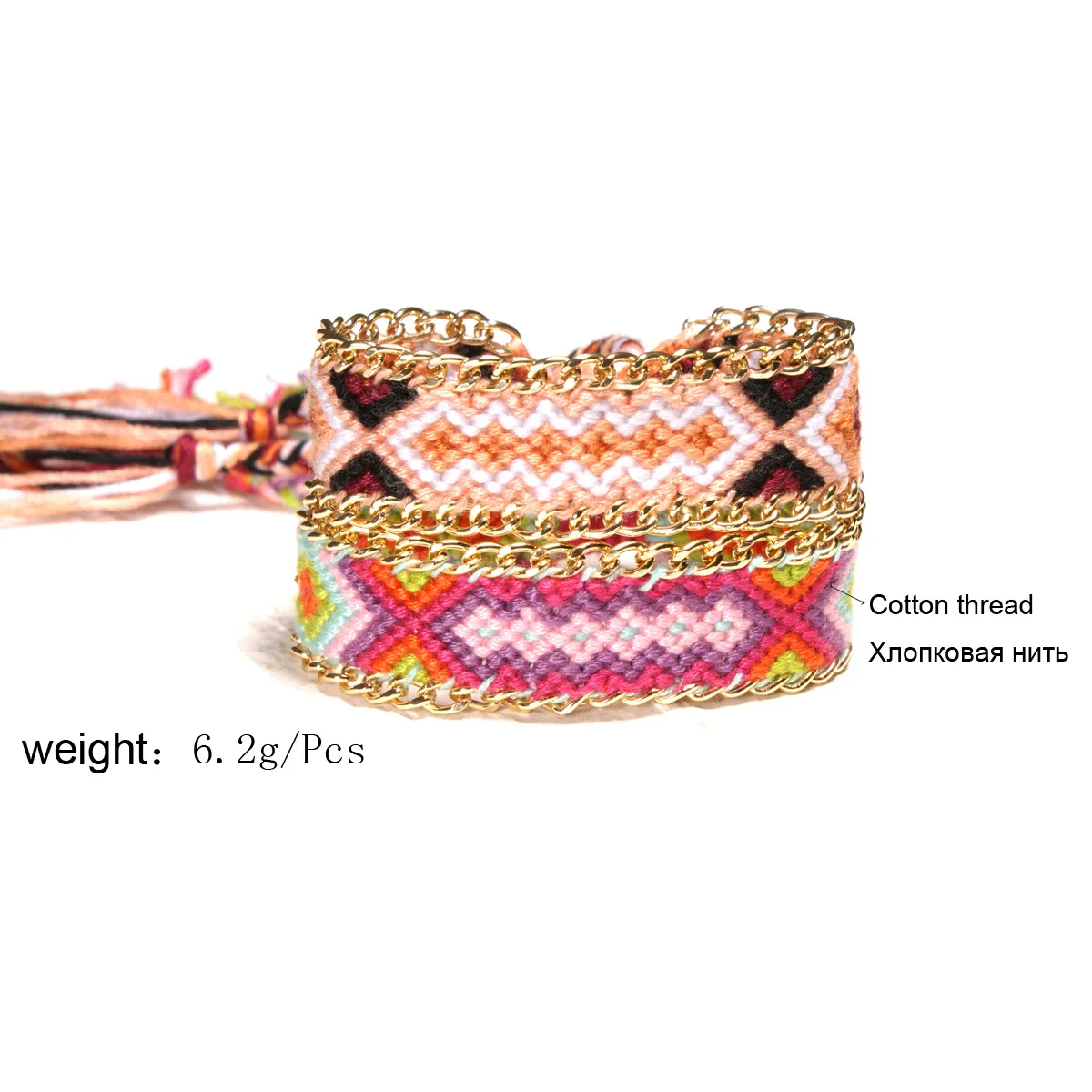 

1pc Boho Nepal Ethnic Handmade Bracelet Summer Beach Braid String Cotton Wrap Woven Rope with Alloy Bracelets for Women Men