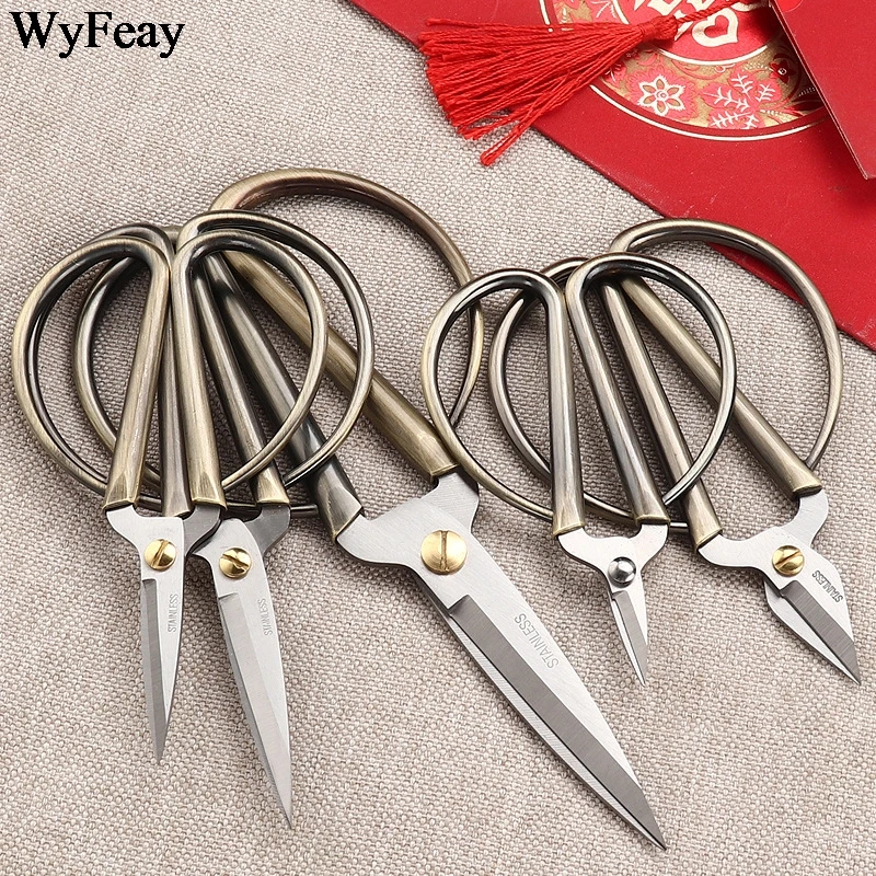 Stainless Steel Embroidery and Sewing Scissors Vintage Needlework Tailor Scissors Fabric Crafts Tools Diy Shears sewing scissors,tailor scissors,craft scissors
