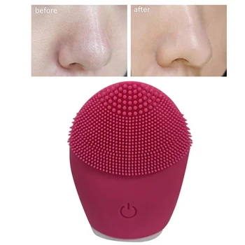 

Electric Silicone Face Cleansing Brush Deep Pore Facial Washer Blackhead Remover Skin Care Face Cleanser