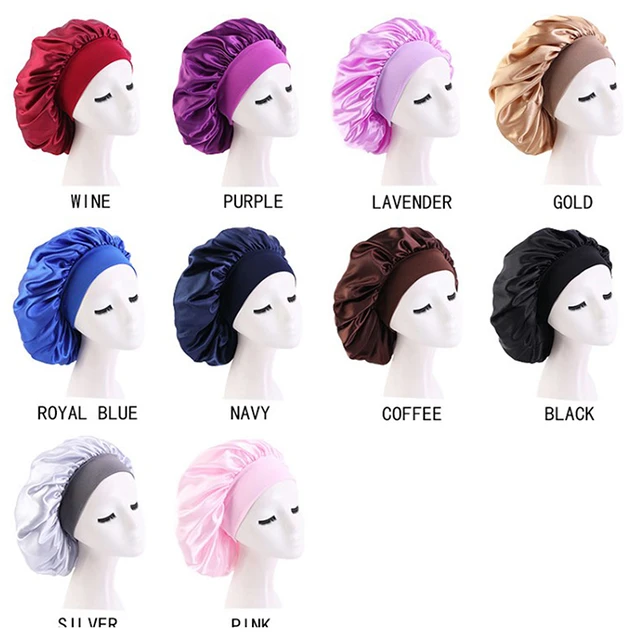 New Silk Sleeping Cap Night Hat Head Cover Bonnet Satin Cheveux Nuit For  Curly Hair Care Women Beauty Maintenance Designer - AliExpress