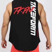 Жилет для фитнеса, мужской костюм, одежда для мышц и железных жилетов, i-образный тренировочный костюм, спортивная свободная футболка без рукавов