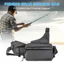1 шт. EVA Водонепроницаемая тканевая сумка с блестками для Рыбных Снастей функциональное разнообразие модная атмосфера большой вместимости для багажа