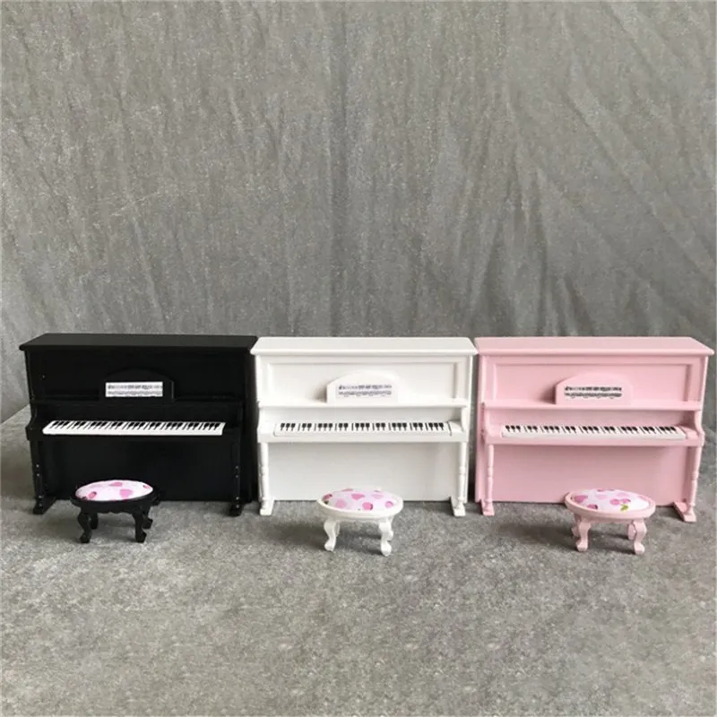 Новинка миниатюрное Деревянное пианино детские игрушки миниатюрная кукла