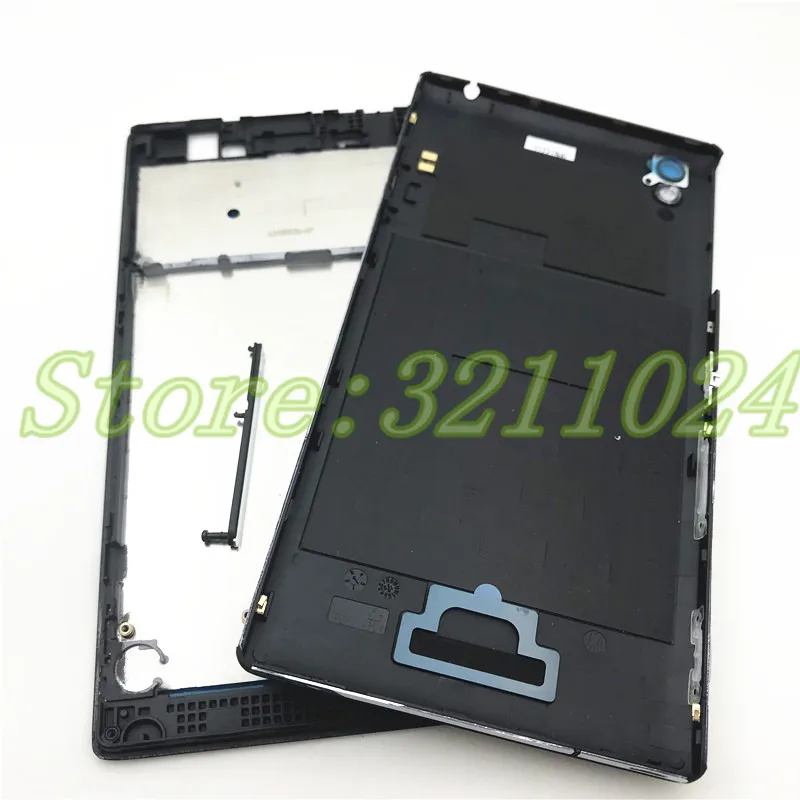 Полный корпус для Sony Xperia T3 D5102 D5103 D5106 M50W Чехол передняя панель рамка+ Батарейная дверь с боковыми кнопками+ NFC