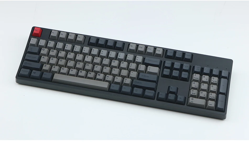 JKDK черный серый смешанный Dolch толстый pbt 108 87 Keycap Вишневый профиль сублимированный для переключатели cherry MX колпачок клавиши клавиатуры