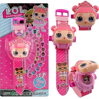 

LOL dolls surprise 3D Projection Cartoon Children Watches Anime Figure Educational Small Kids Boys Girls Clock Toys for Children