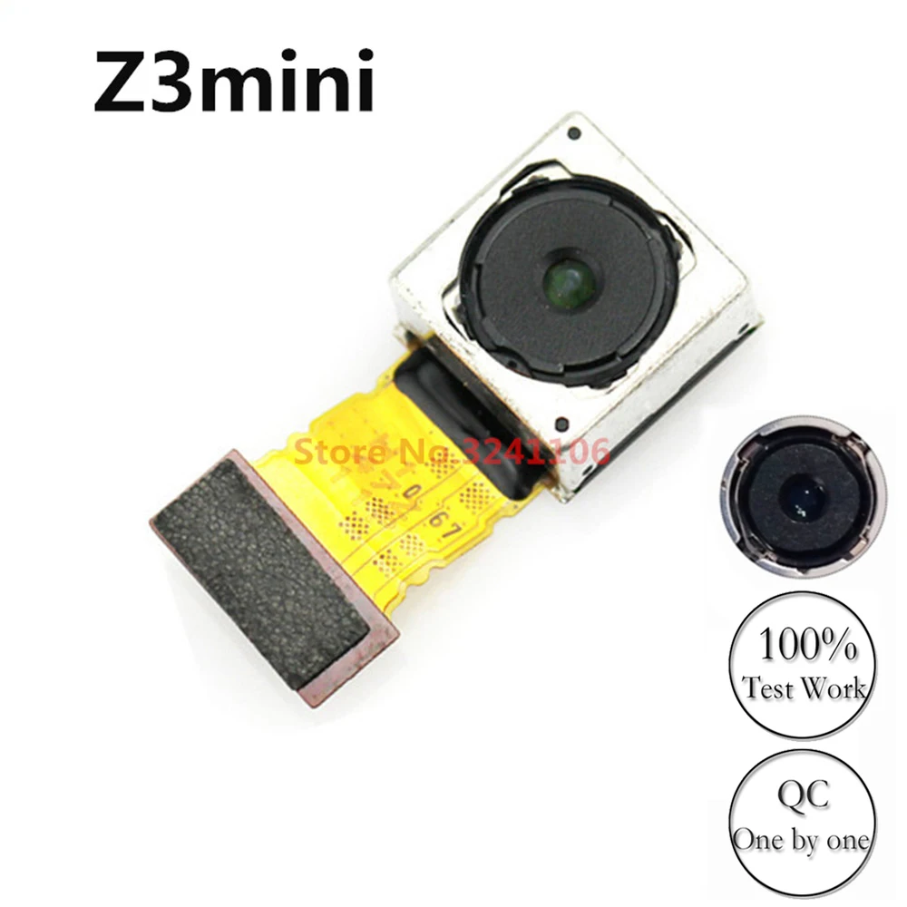 

New Original Rear Main Camera For Sony Z3 Compact Mini M55W Big Camera Flex Cable Back Camera Replacement Parts