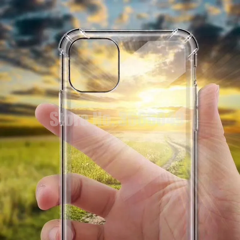 1000 шт противоударный ТПУ прозрачный чехол для iphone 11 11 pro X 8 7 6 6S Plus мягкий гелевый прозрачный чехол из ТПУ задняя крышка для iphone 11