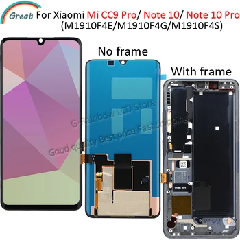 

6.47'' For Xiaomi MI Note 10 Pro LCD Display With Touch Screen Digitizer Assembly Replacement for xiaomi mi cc9 pro lcd display