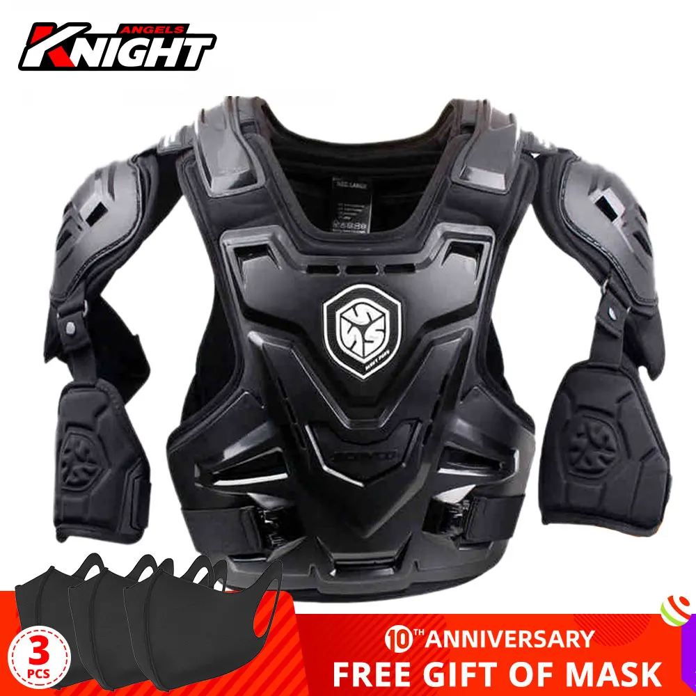 SCOYCO Motorcycle Armor CE Motocross Chest Back Protector Moto Protection Body Armor Riding Motocross Jacket Protective Gear