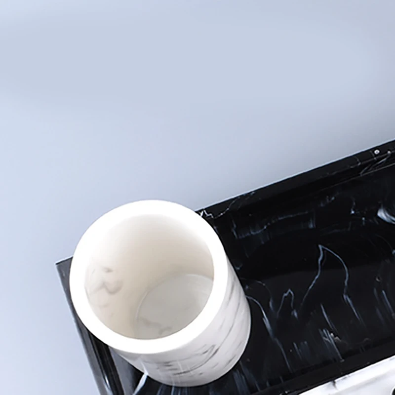 Vanity Tray Black Bathroom Vanity Countertops Toilet Tank Storage Tray, New Home Marble Stone Tray, Organizer Tray for Cl