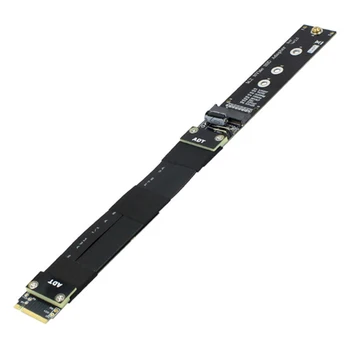 

M.2 NVMe SSD Extension Cable Solid Drive R44SF M2 to PCI-ExprESS 3.0X4 PCIE Full Speed 32G/Bps M Key Extender , 10cm