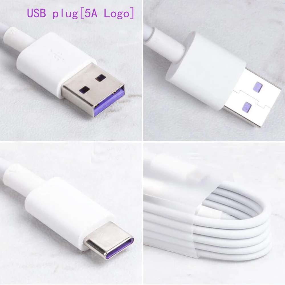 Для huawei USB 5A type C кабель P20 Pro lite mate 9 10 Pro P10 Plus V10 USB 3,1 type-C суперзарядный кабель