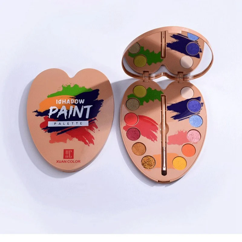 Mashed Potato Wet Eye Shadow Palette Waterproof 12-color Eye Shadow Highlighter Palette Pro