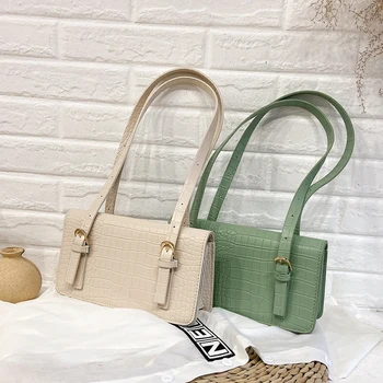 

Large Capacity Tote Clutch Fashion Solid Color Women PU Leather Shoulder Handbag Popular Simple Female Daily Bag