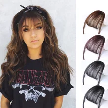 HOUYAN модные воздушные челки короткие синтетические челки термостойкие синтетические волосы взрыва волос части для взрослых женщин аксессуары