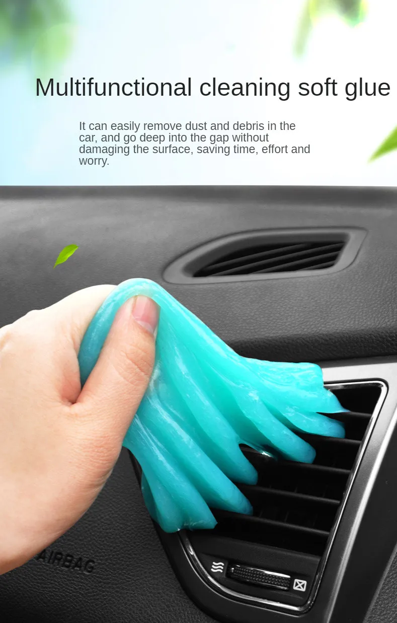 Car air conditioning air outlet cleaning dust soft clay, interior sticky dust, central control dust cleaner vacuum cleaner