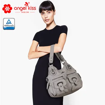 

Luxury Women High Quality Soft PU Leather Multi Pocket Hobo Shoulder Bags Solid Causal Shopping Tote Handbags Crossbody Bag